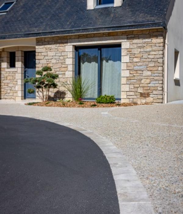 Réalisation d'une entrée de maison carrossable à Camoel 56