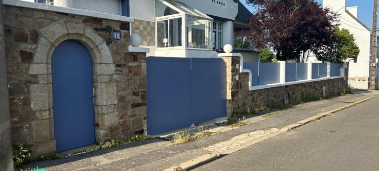 Cloture portail couleur ALU - Quimper Brest